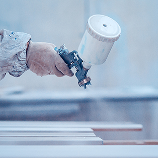 paint-sprayer Paint sprayer in action